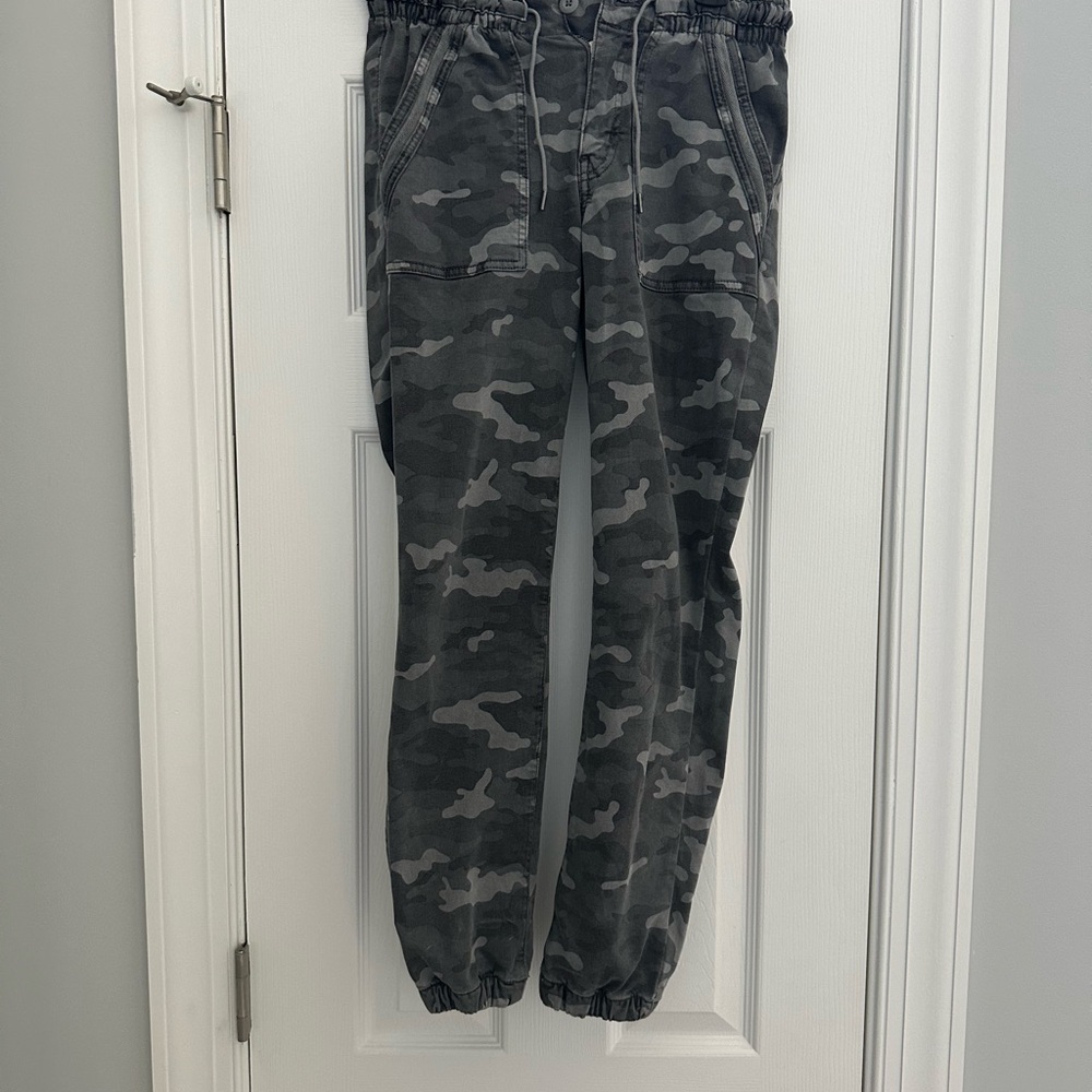 American Eagle Outfitters Gray Camouflage Cargo Pants
